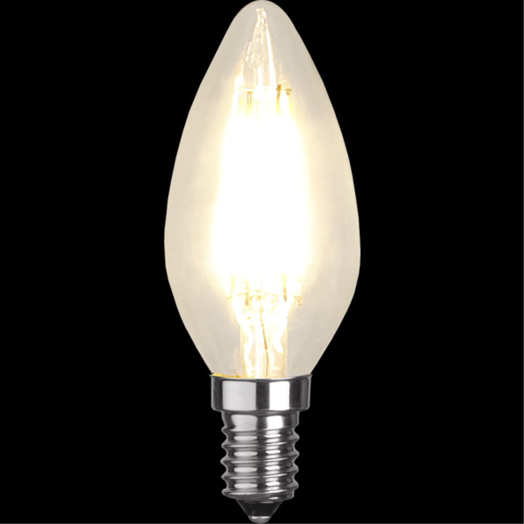 LED-pære E14 C35 Klar