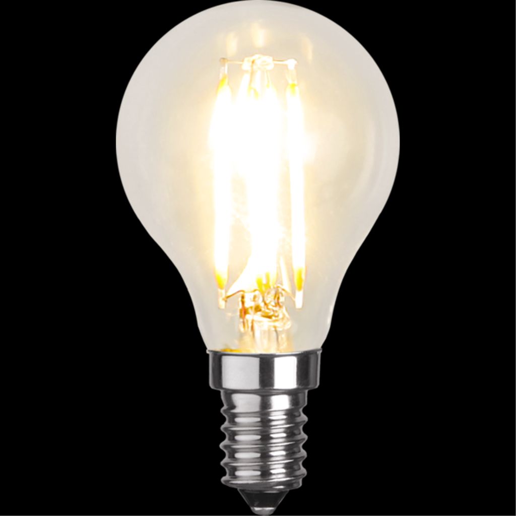 LED-pære E14 P45 Klar