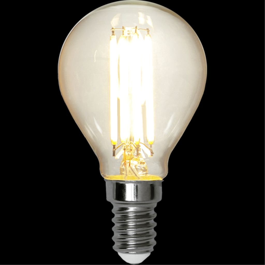 LED-pære E14 P45 Klar