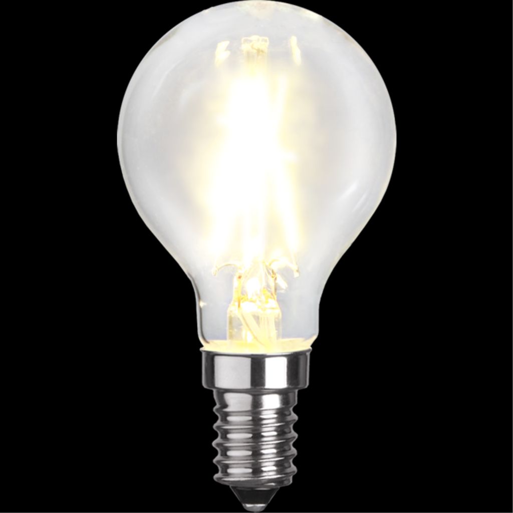 LED-pære E14 P45 Klar