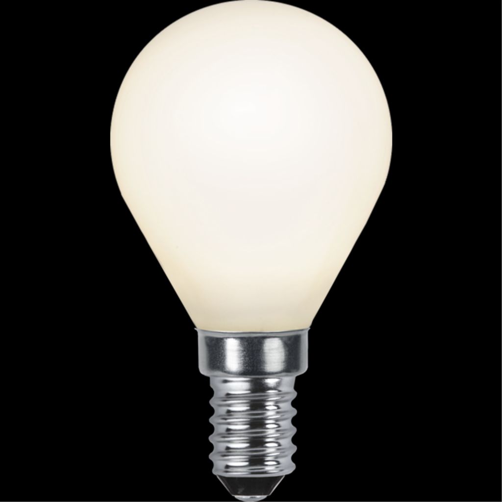 LED-lampe E14 P45 Opak glødetråd RA90