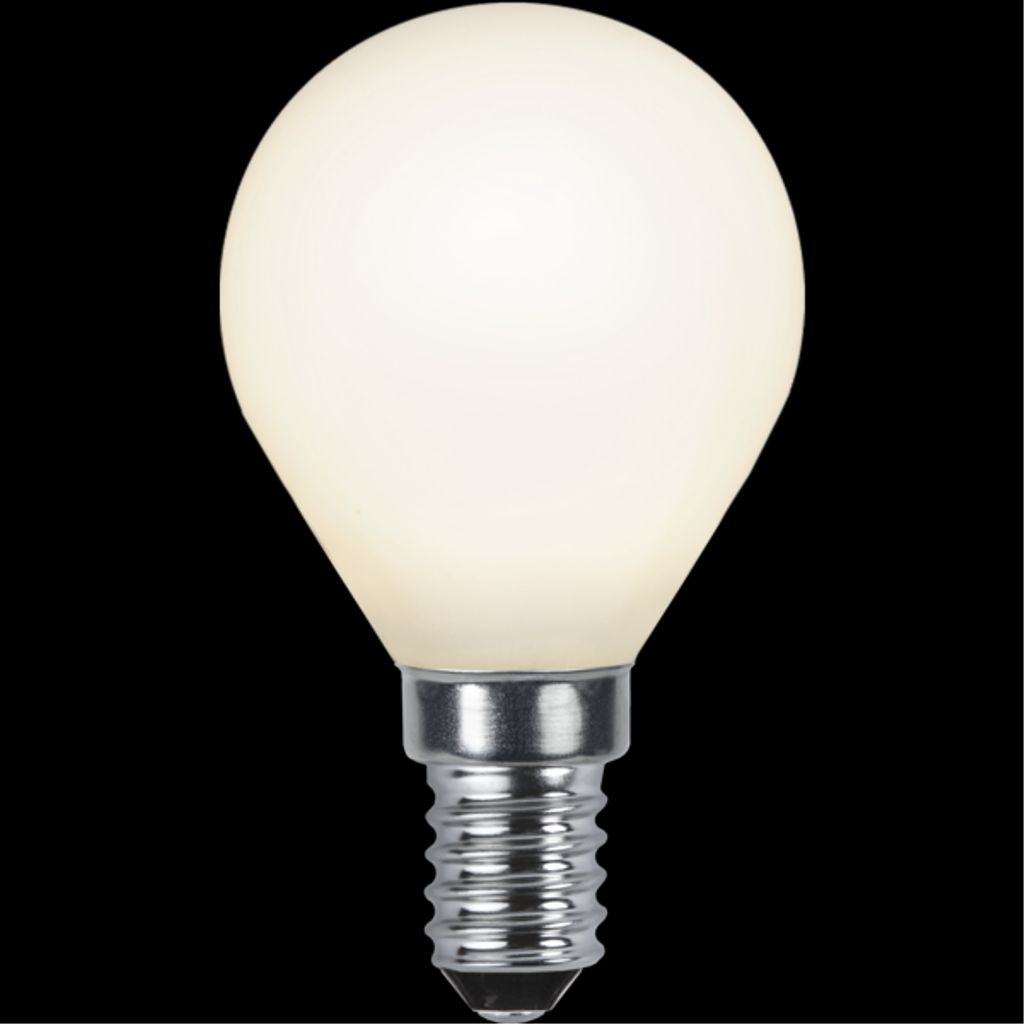 LED-lampe E14 P45 Opak glødetråd RA90