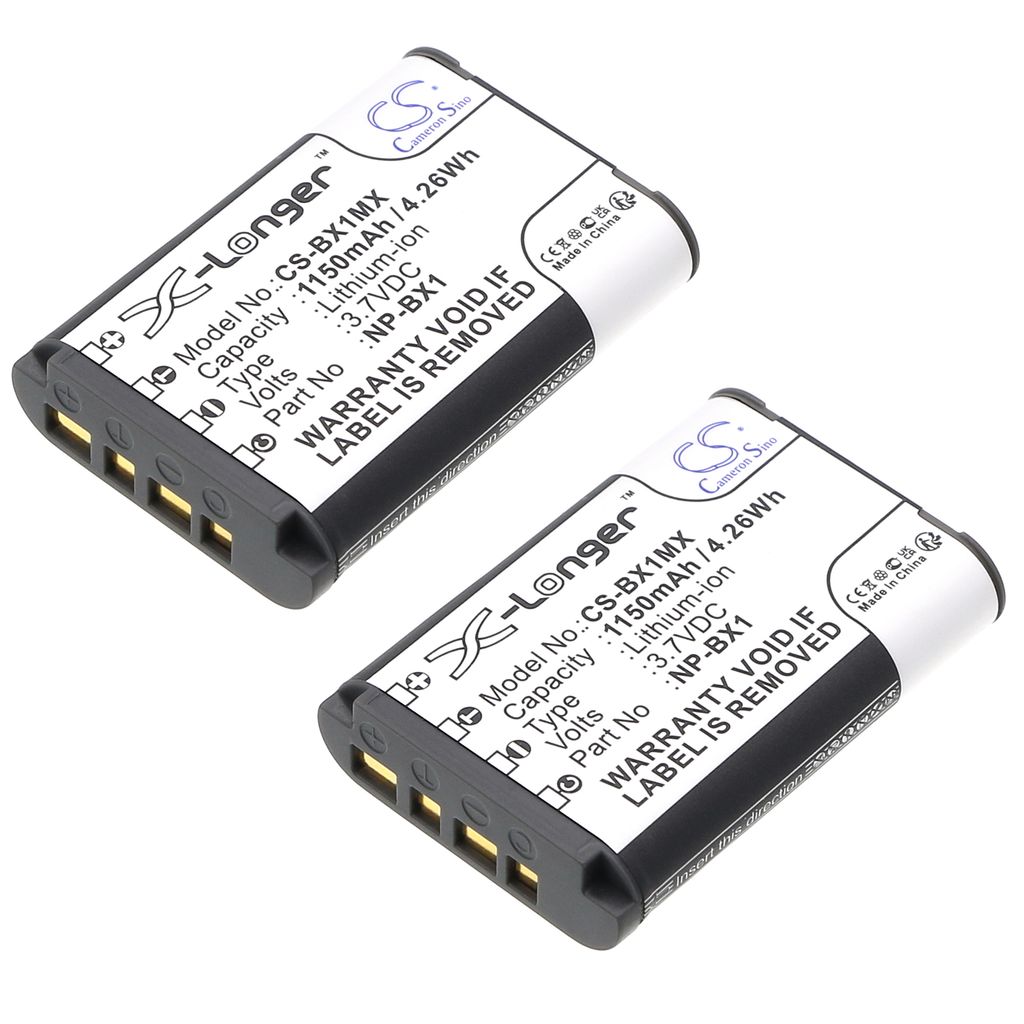 Batteri till Sony NP-BX1 mfl - 2-pack | Batterier - Kamerabatterier - Sony - Sony batterinummer | Batteritema