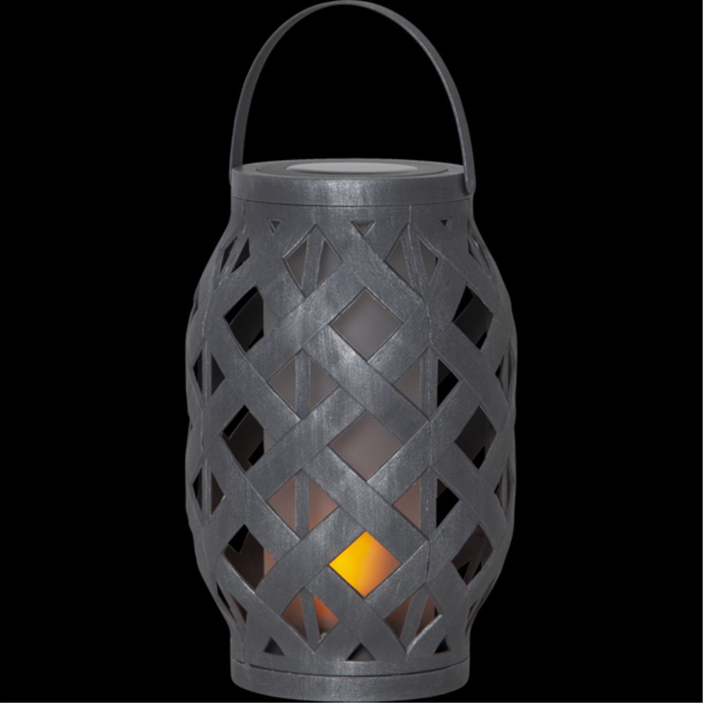 Star Trading solcellslykta Flame – grå