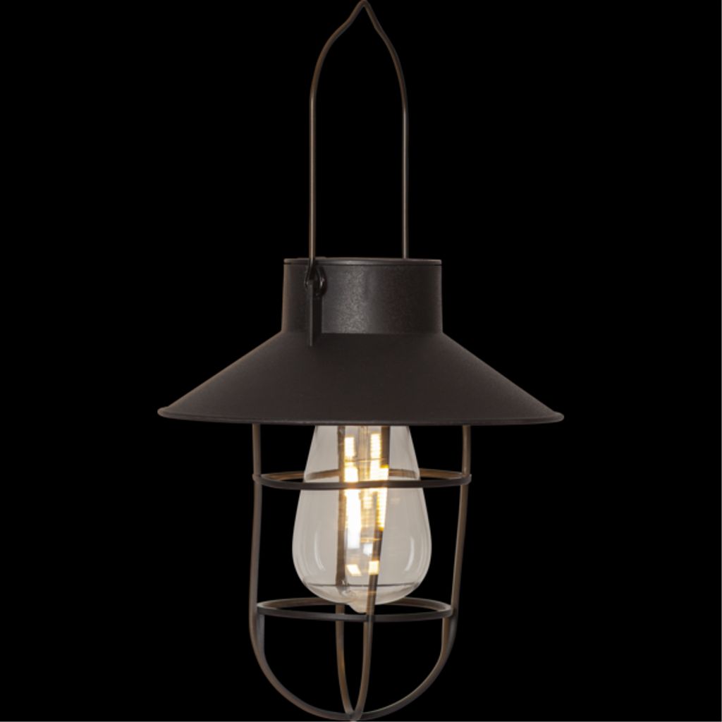 Star Trading solcellsdekoration Utomhusbelysning Cage – svart