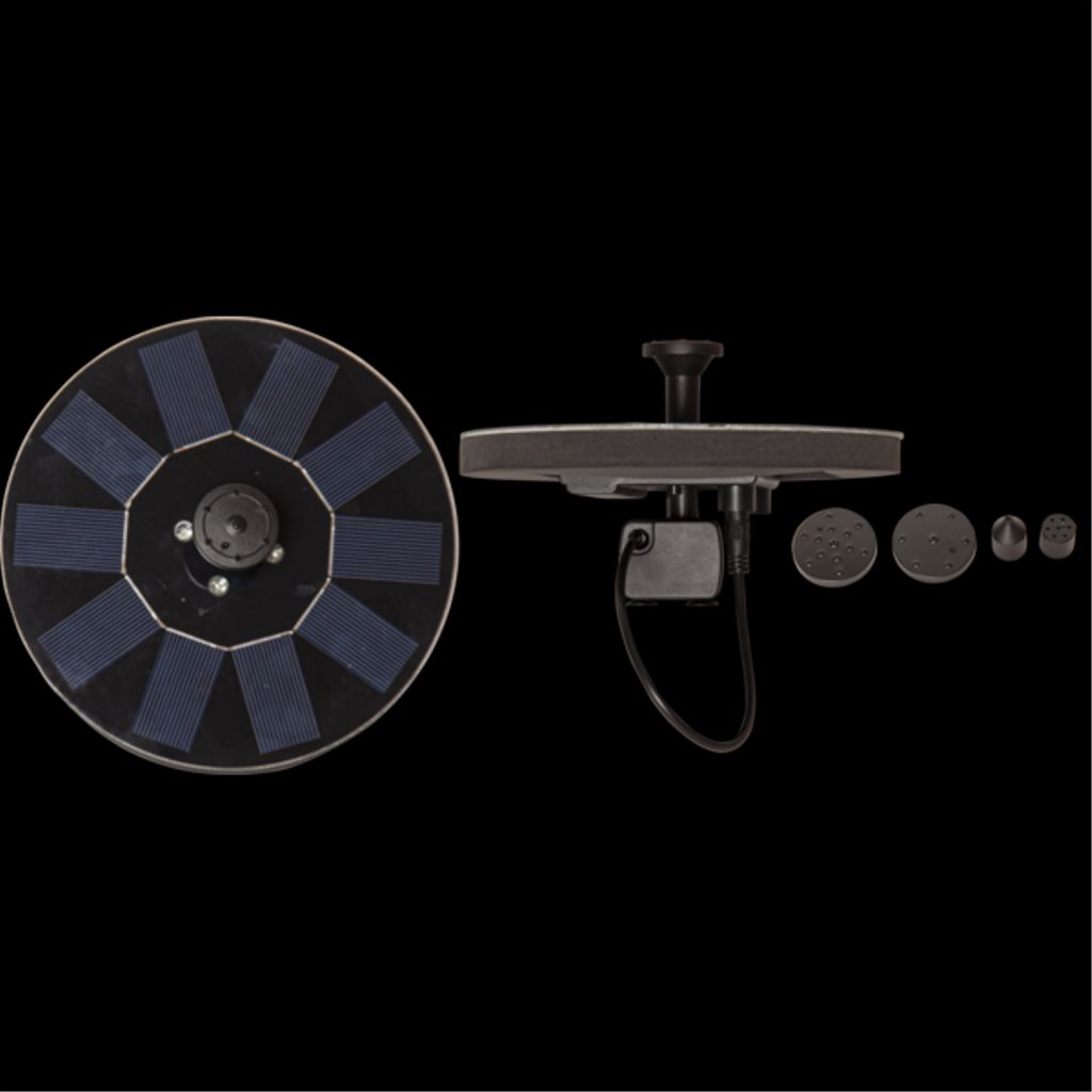 Star Trading solcelledrevet dekorationsfontæne – sort