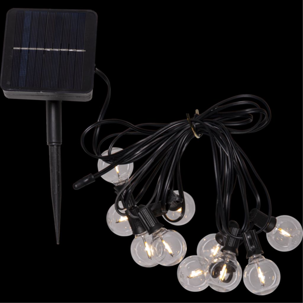 Star Trading solcellsslinga Globe Mini – svart | Belysning - Solcellsbelysning | Batteritema