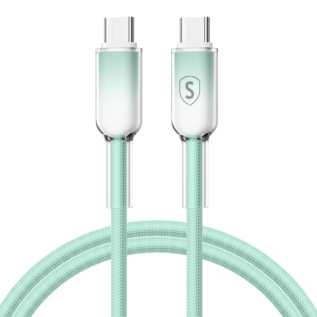 SiGN Dynamic -sarjan USB-C - USB-C -kaapeli 60W, 1m – Vihreä