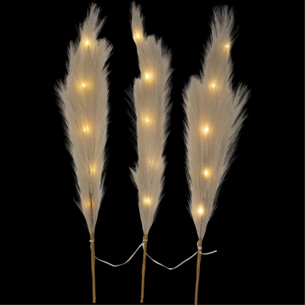 Star Trading Dekorationskvist Plumes – Vit | Belysning - Dekorationsbelysning | Batteritema