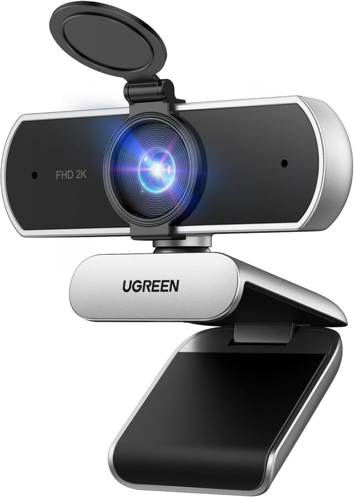 UGREEN USB Full HD Webcam – 1080p, Dual Mics, Privacy Cover