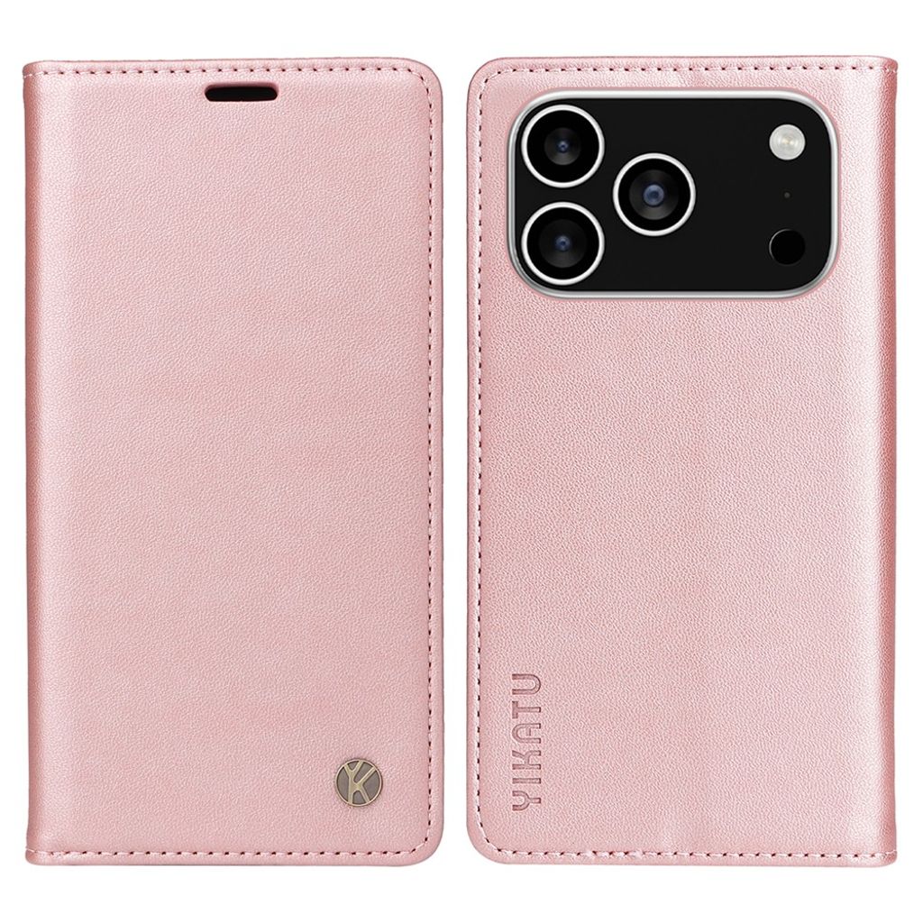 YIKATU iPhone 17 Pro Wallet cover - Rose Gold