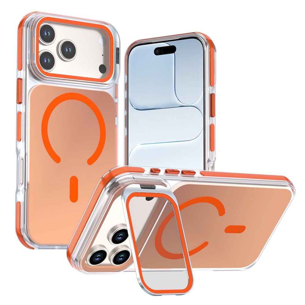 iPhone 18 Pro/17 Pro MagSafe Deksel med støtte - Oransje
