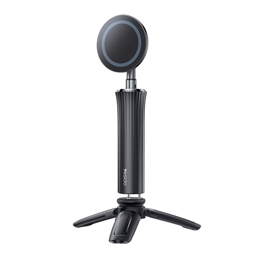 Yesido C233 Teleskopstativ med Magnetisk Mobilholder – Svart