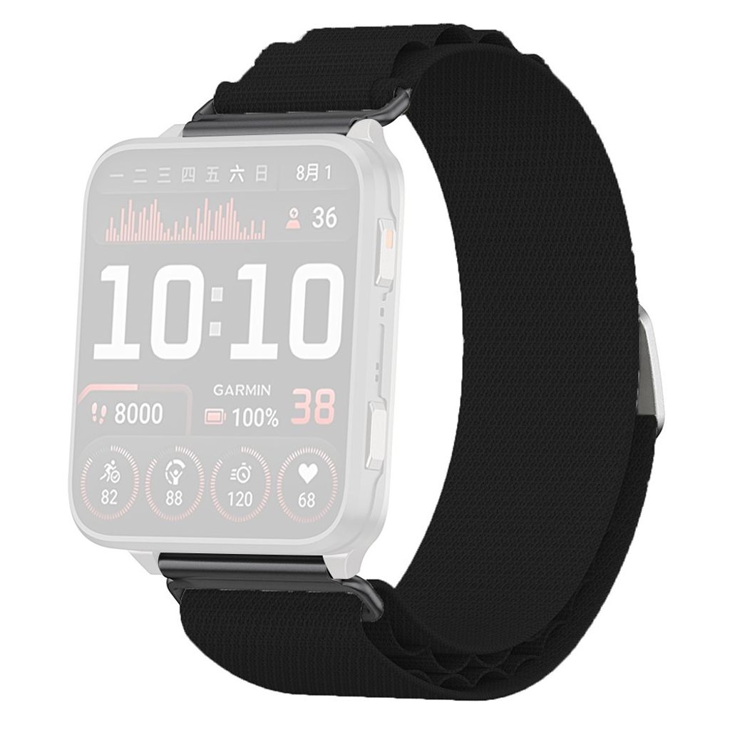 Garmin Venu X1/Fenix 8 Pro/Quatix 8 etc. Klockarmband Nylon – Svart