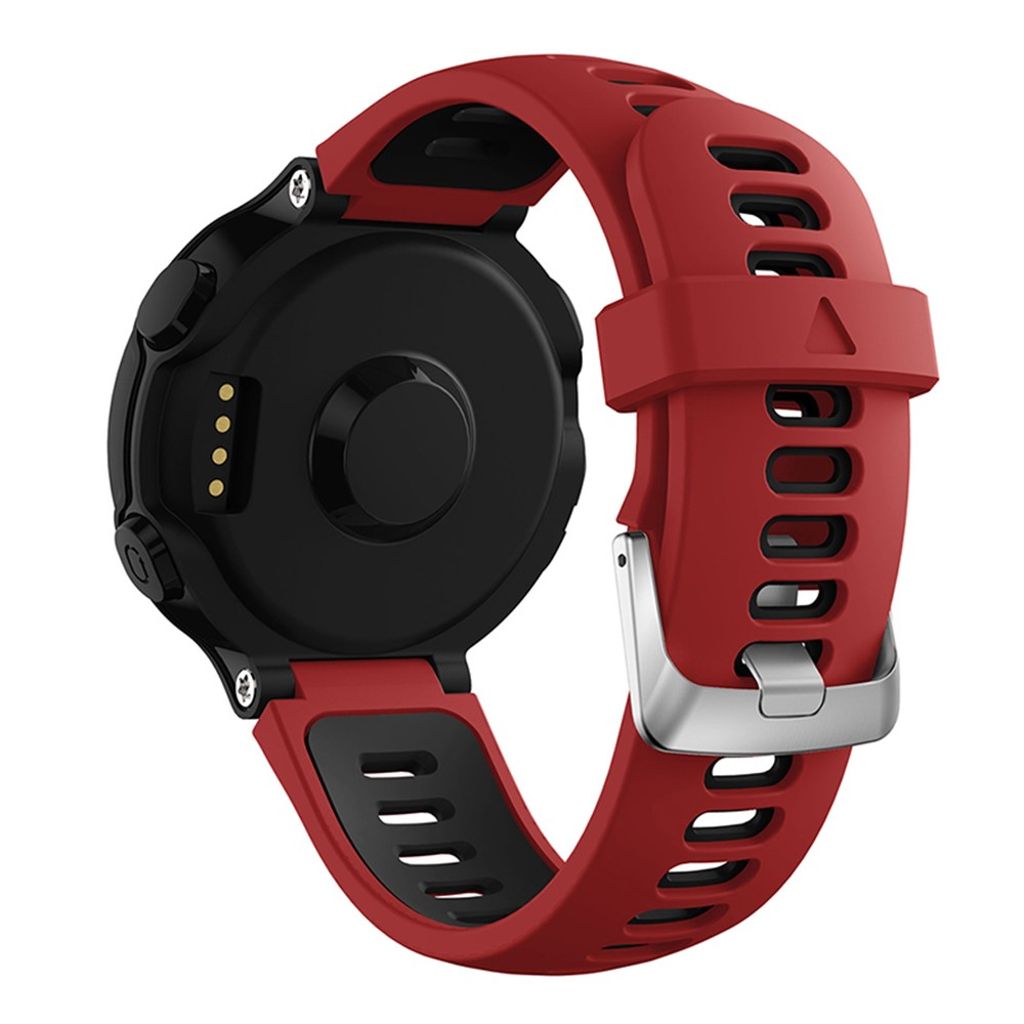 Garmin Forerunner 235/230/620/630/220/735/735XT Klokkereim – Mørkerød/Svart