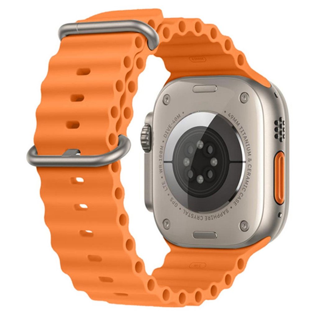 Apple Watch 49/46/45/44/42mm Silikone Urrem - Orange