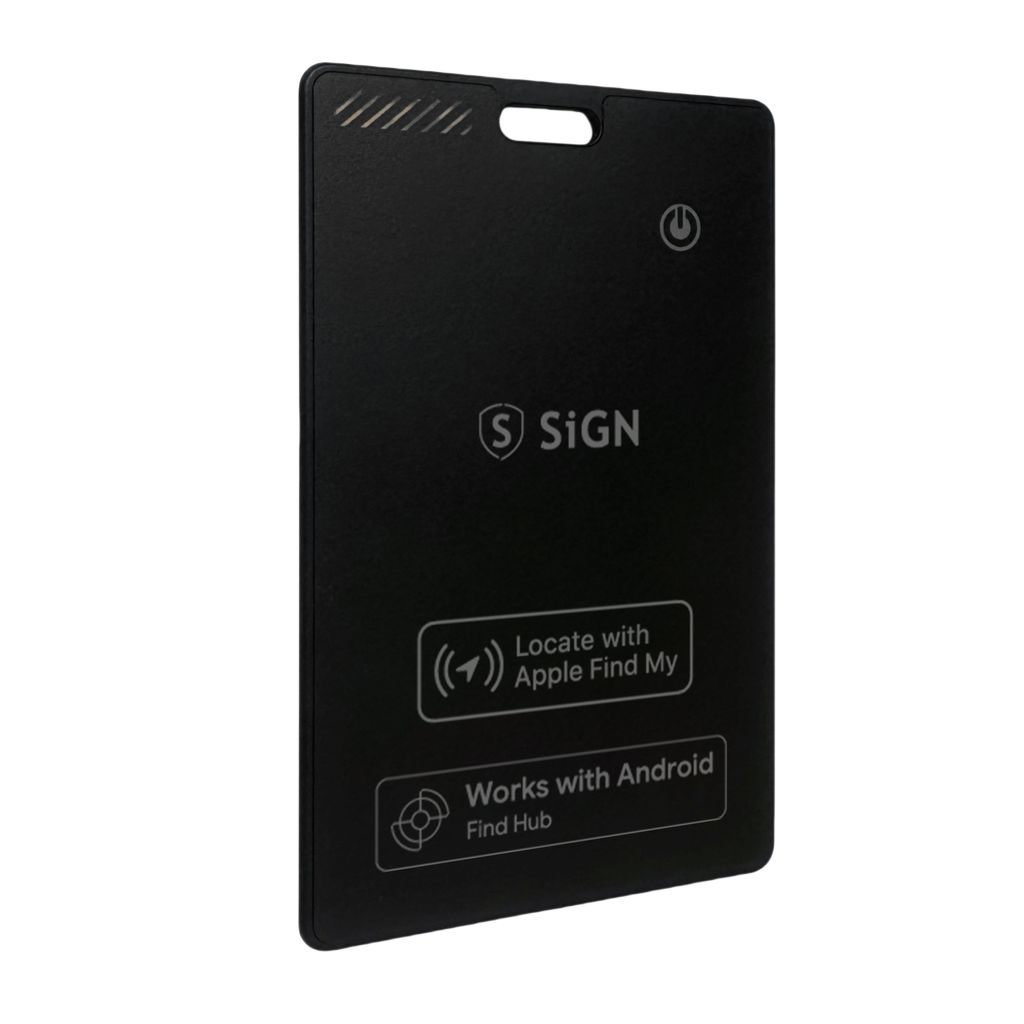 SiGN Ultra Slim Spårsändare SmartCard – Svart | 5566 | Batteritema