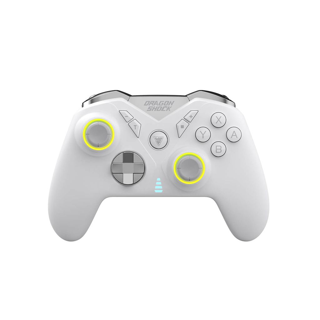 DragonShock Nebula Pro Wireless Controller for Nintendo Switch - White