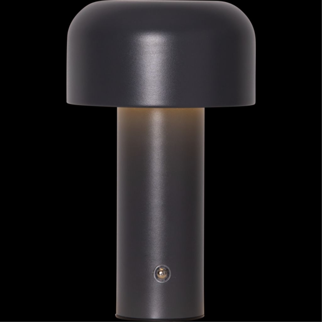 Star Trading Bobby LED bordslampa uppladdningsbar – grå | Belysning - Dekorationsbelysning | Batteritema