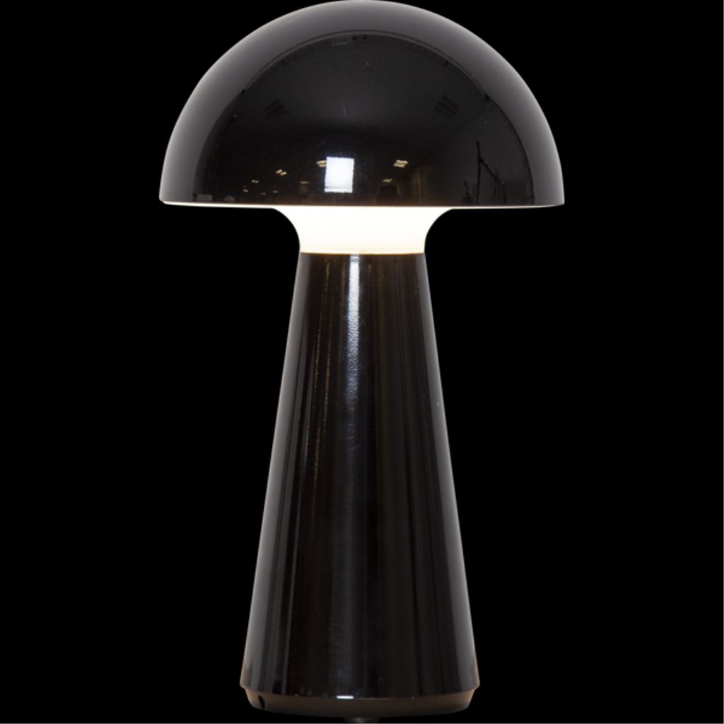 Star Trading LED bordslampa Mushroom uppladdningsbar – svart | Belysning - Dekorationsbelysning | Batteritema