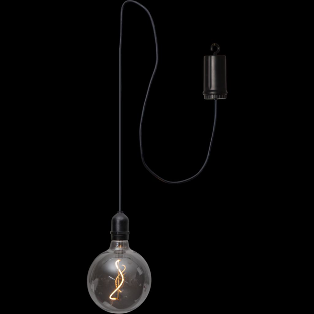 Star Trading Bowl hängande LED Glödlampa – svart | Belysning - Dekorationsbelysning | Batteritema