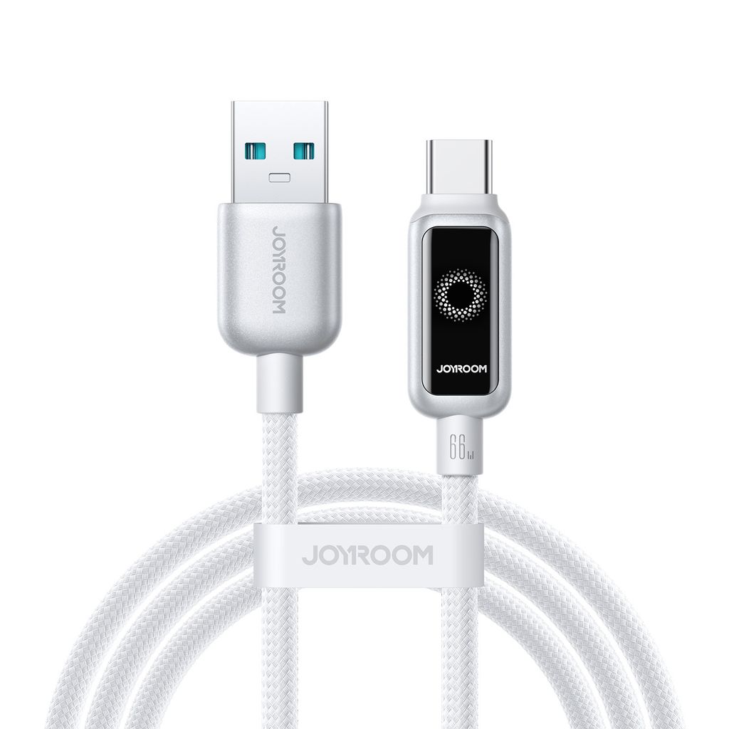 Joyroom USB-A to USB-C Fast Charging Data Cable 66W, 1.2m - White