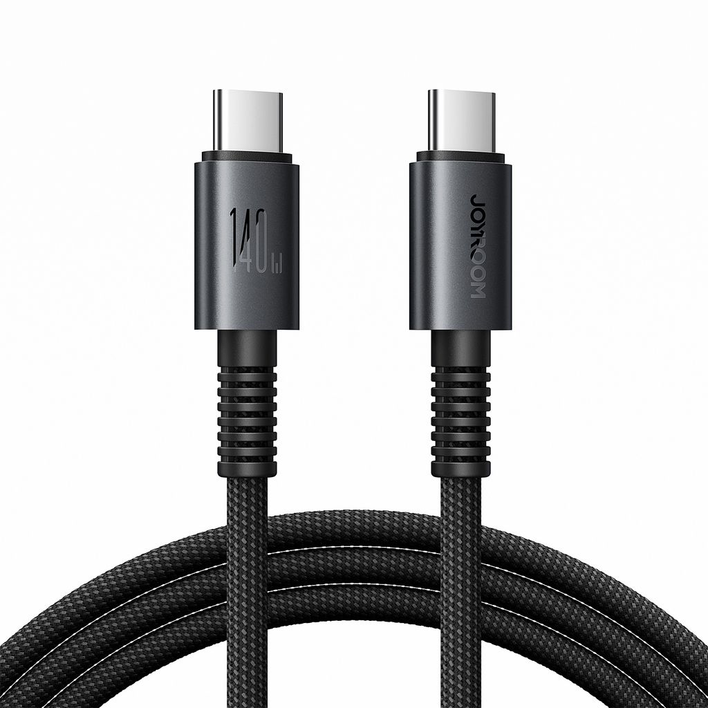 Joyroom AC40 USB-C Snabbladdning & datakabel 140W 480mbps, 2m – Svart