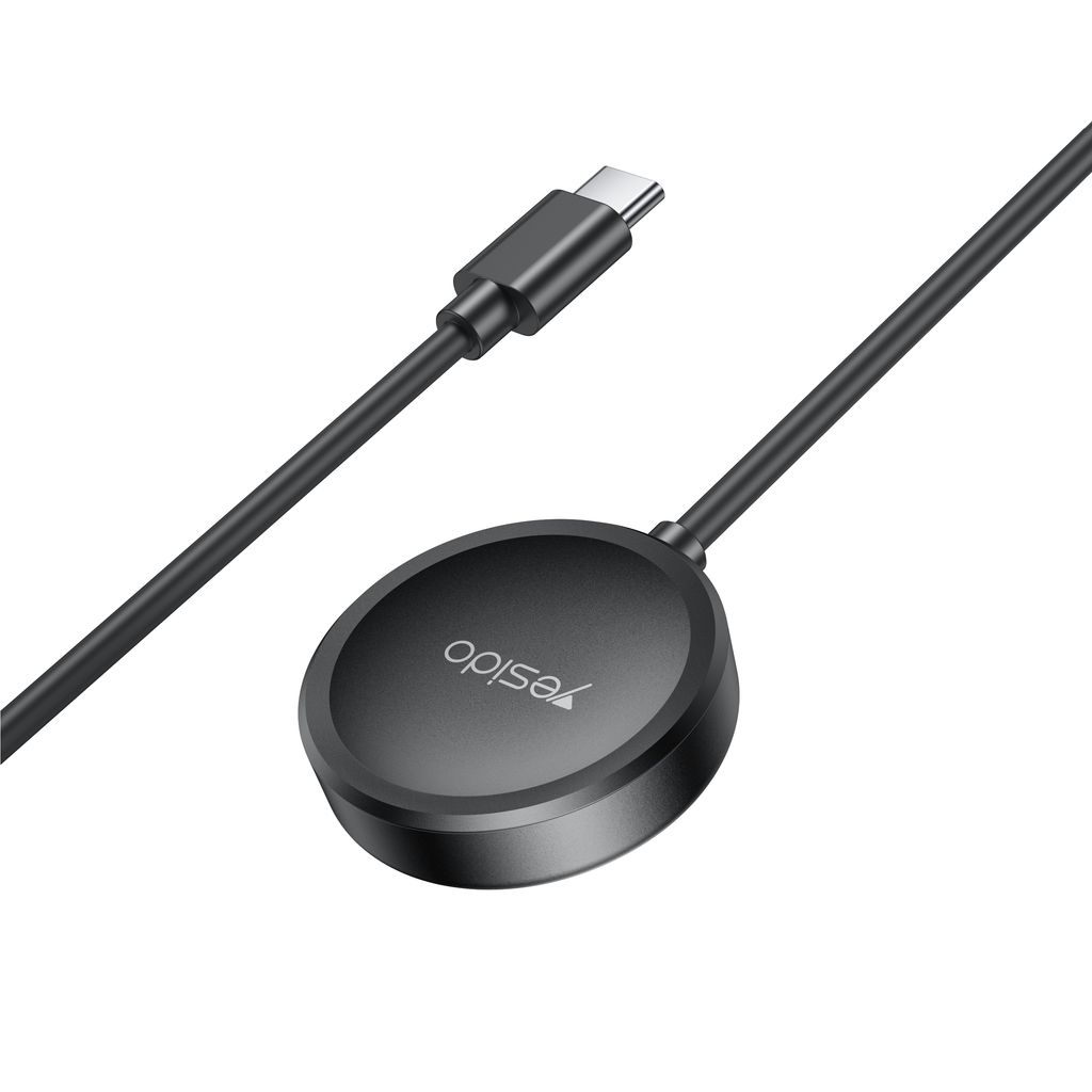 Yesido CA162 magnetisk lader til Samsung Galaxy Watch, USB-C, 1m – svart