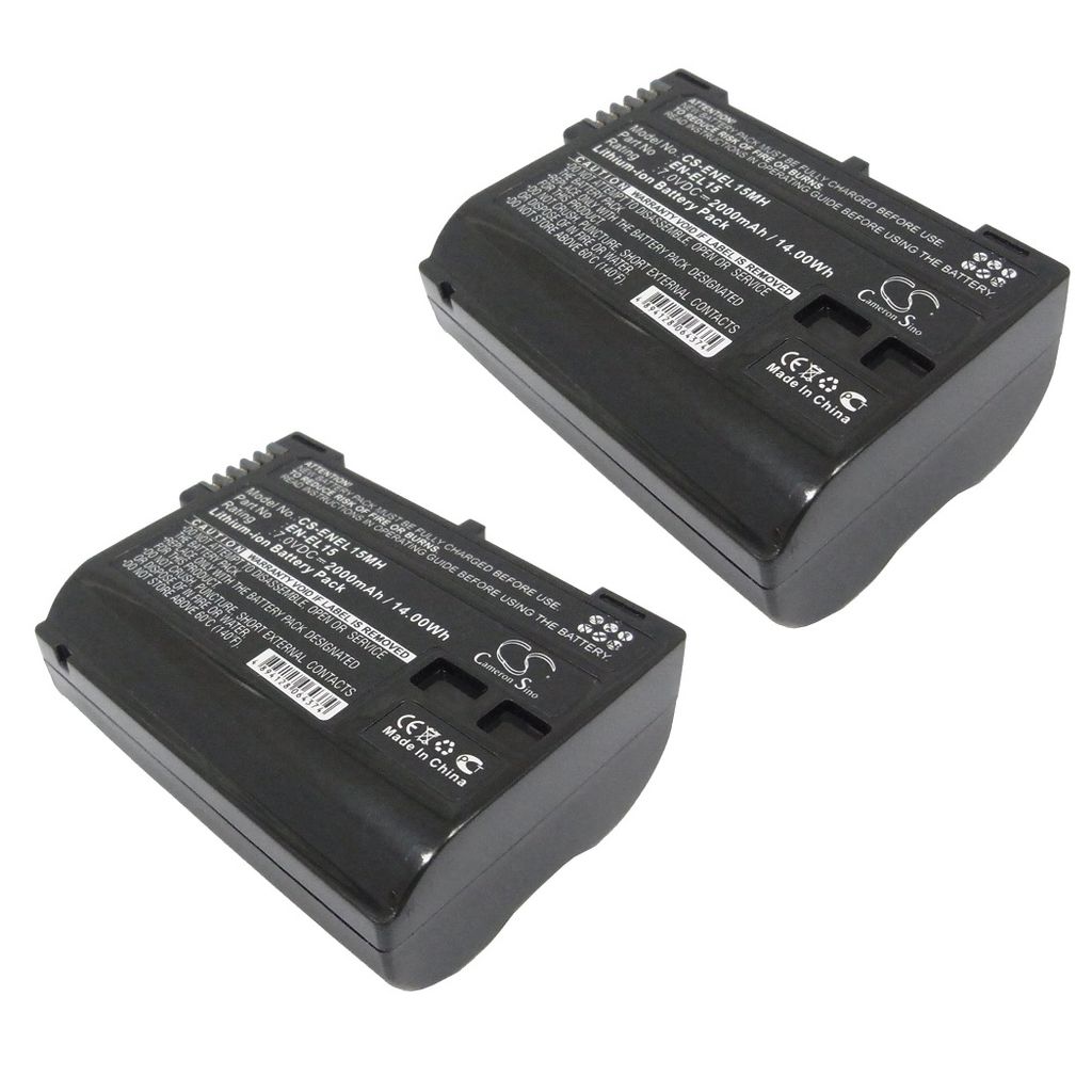 Batteri till Nikon EN-EL15 / EN-EL15A – 2-pack | Batterier - Kamerabatterier - Nikon - Nikon batterinummer | Batteritema