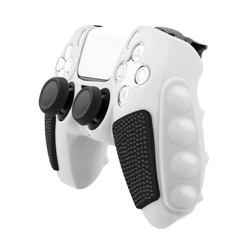 Silikone beskyttelsesetui til Sony PS5 Gamepad – Sort/Hvid