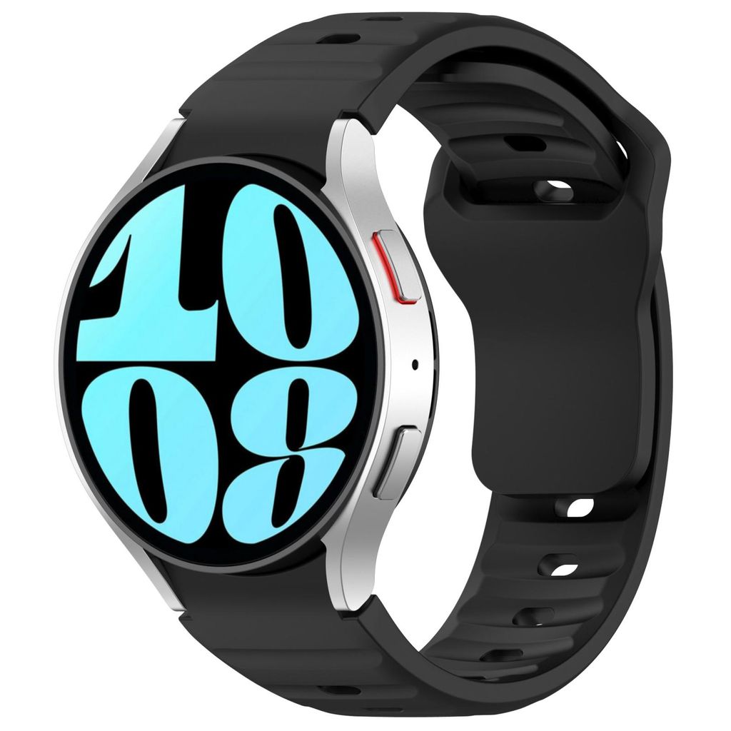Samsung Galaxy Watch 7/6/5 silikoniranneke kellolle - musta