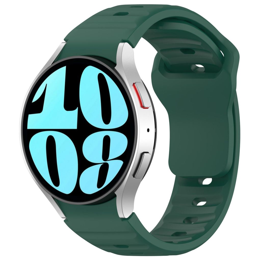 Samsung Galaxy Watch 7/6/5 silikoniranneke kellolle - vihreä