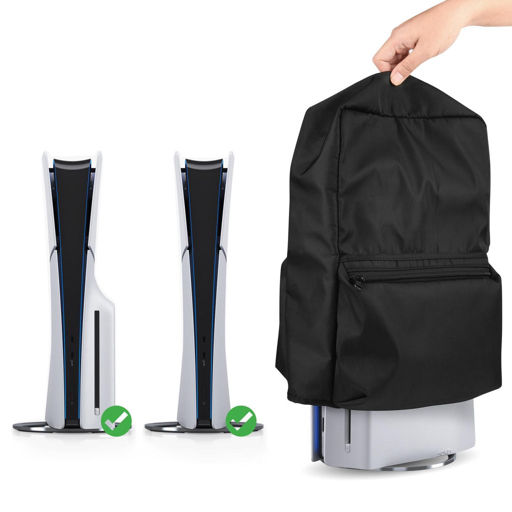 PlayStation 5 Slim -konsolin pölysuoja – musta