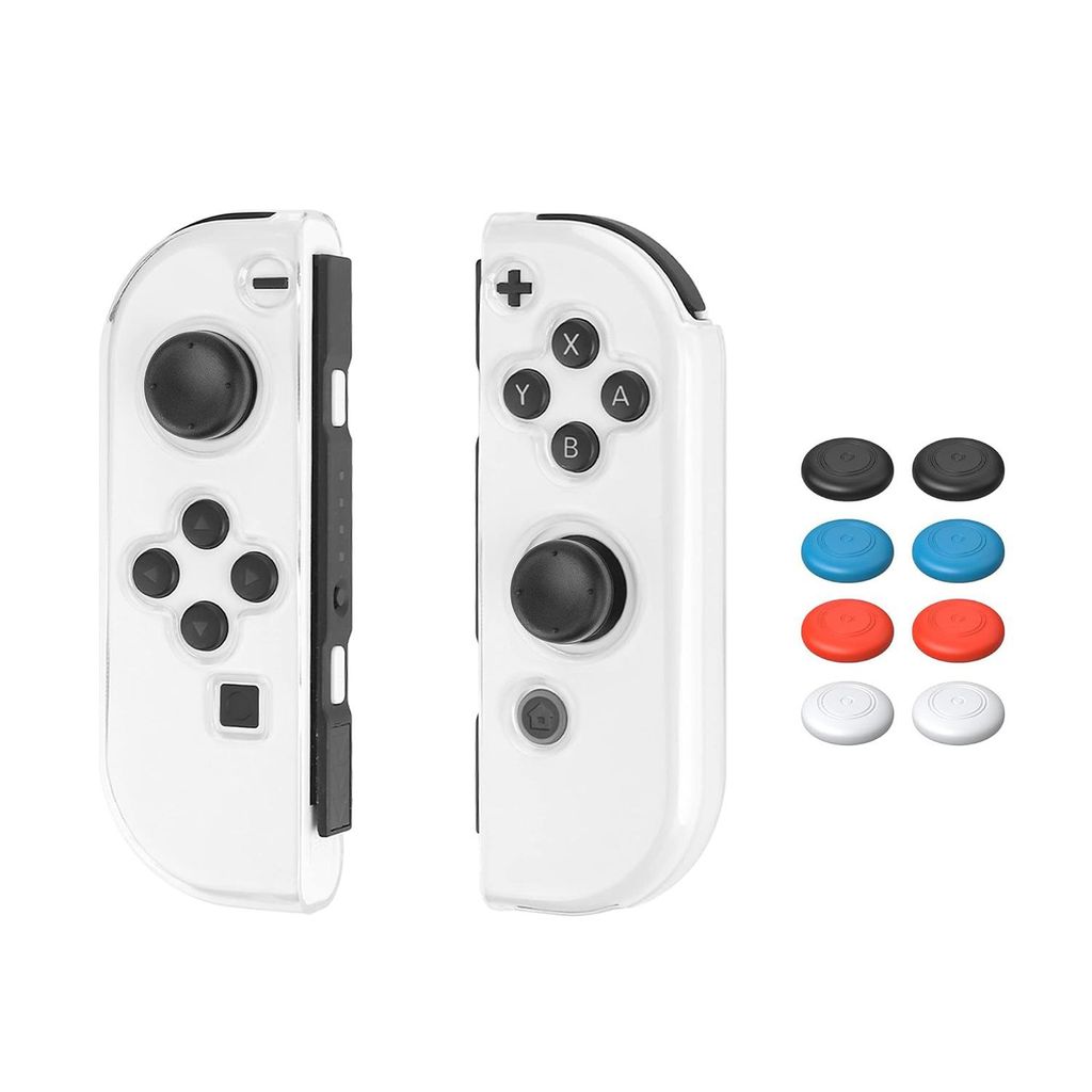 Nintendo Switch 2 Joy-Con beskyttelsesdeksel og joystick-deksel – gjennomsiktig