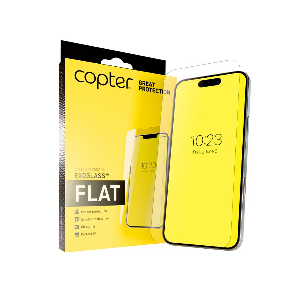 Copter Exoglass Flat -näytönsuoja  iPhone 18 Pro Max / 17 Pro Max:lle