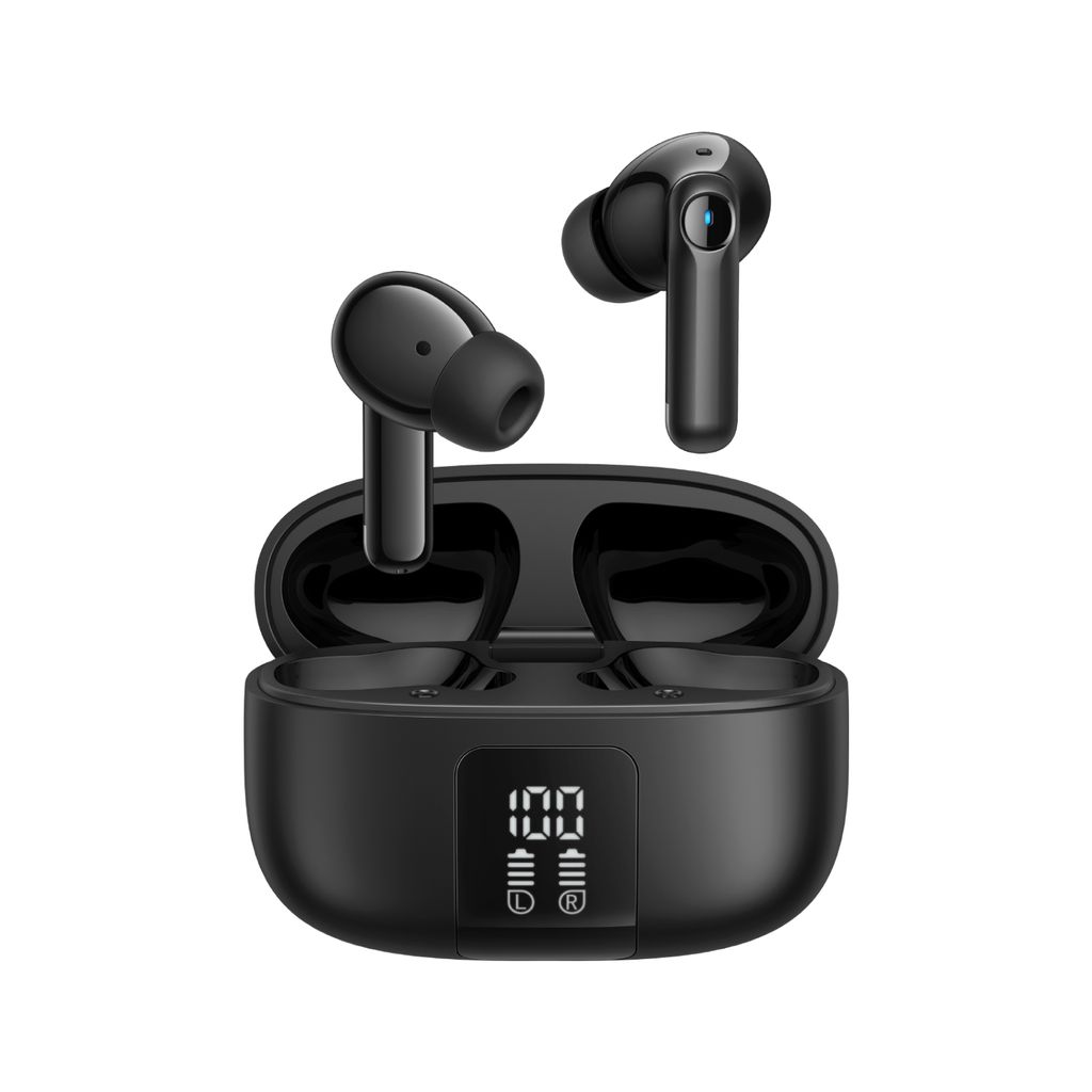 Joyroom Wireless Earphones with ANC and Smart App Control - Black