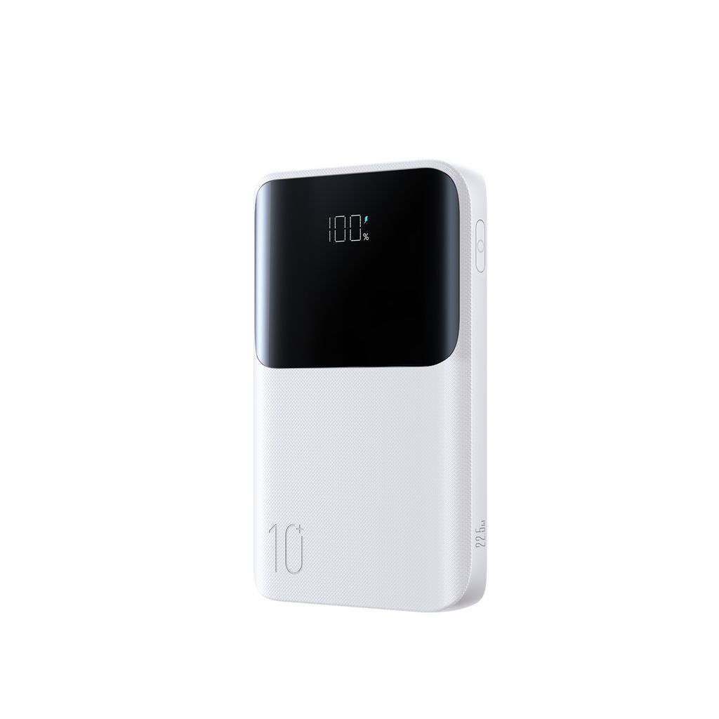 Joyroom Niezwykle mocny powerbank LED 10 000 mAh, 22,5 W – biały