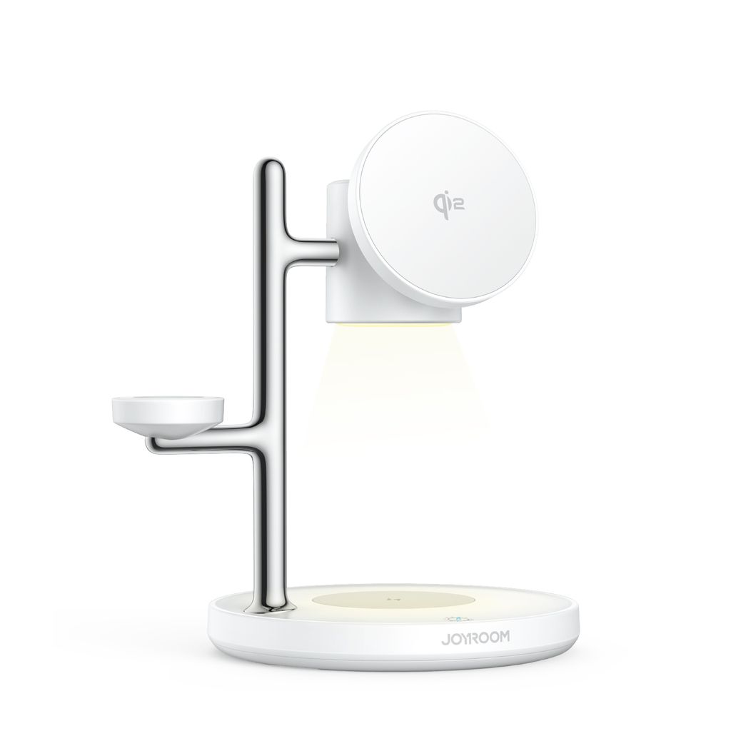 Joyroom Desktop 4-w-1 Qi2 Bezprzewodowa Ładowarka – Biała
