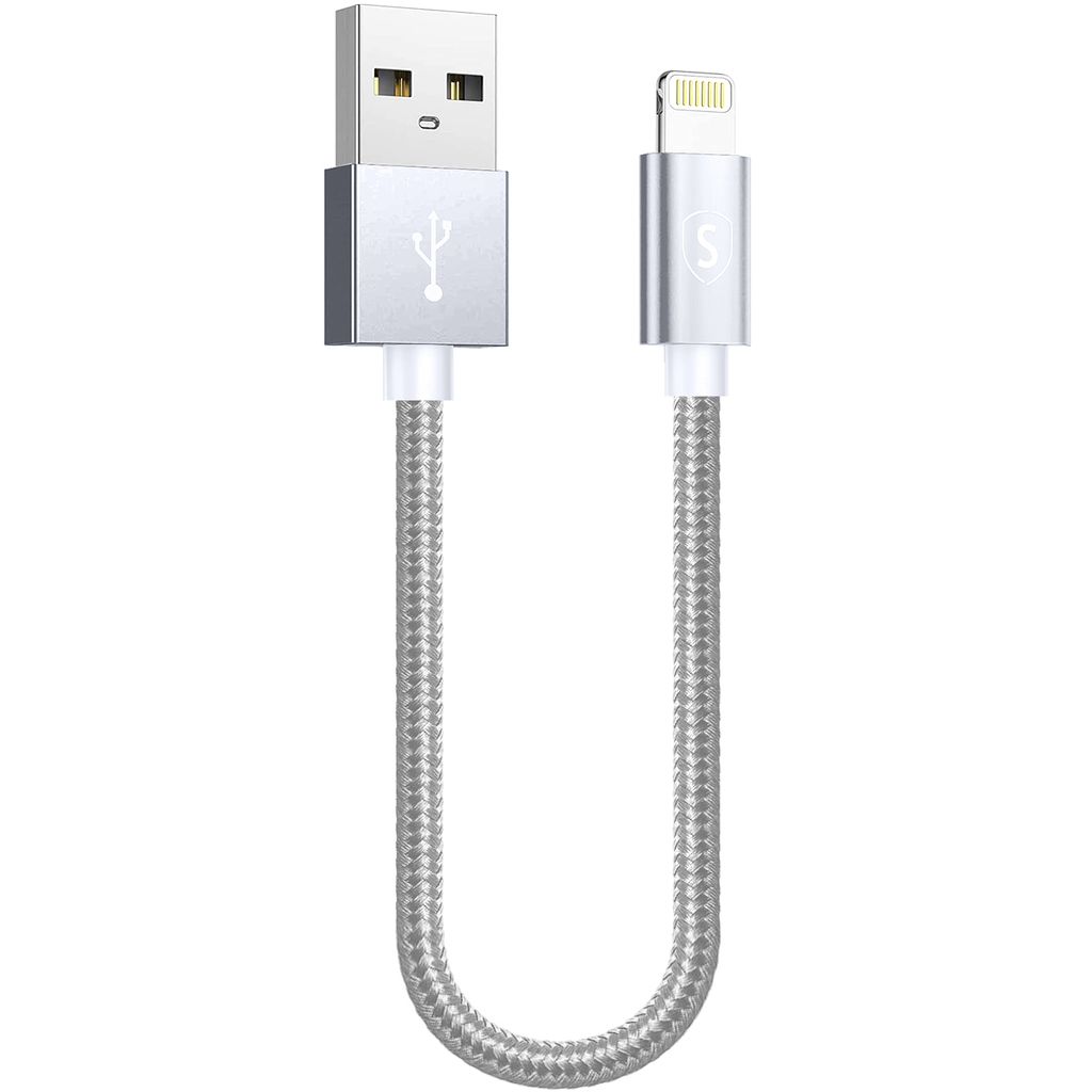 SiGN USB kabel med Lightning 2.4A, 12W för iPhone, 25cm