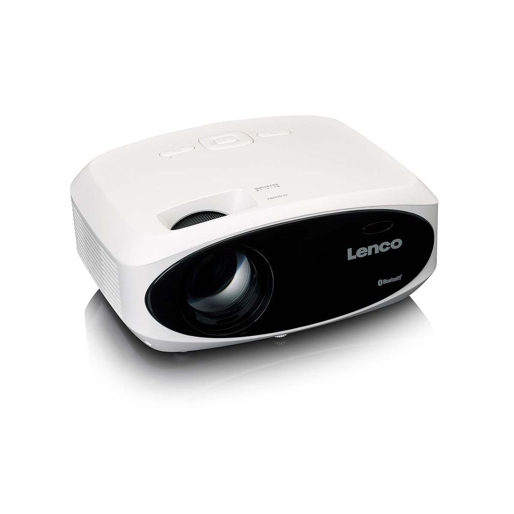 Lenco Full HD 1080P LCD-projektor med Bluetooth - Hvid