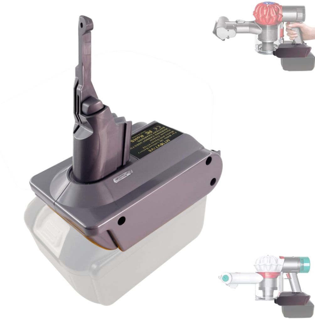 Batteriadapter Makita 18V för Dyson V7/V8 dammsugare