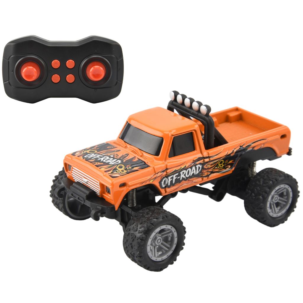 ZapToys Micro Metal Off-Road Truck radio-ohjattava auto – oranssi
