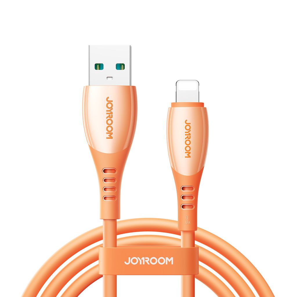 Joyroom S-A59 USB-A til Lightning hurtigladekabel 1,2m – oransje