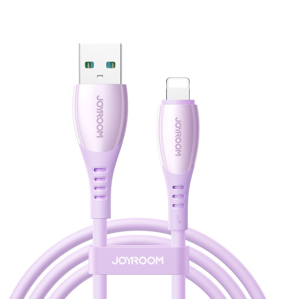 Joyroom S-A59 3A hurtigladekabel USB-A til Lightning 1,2m – Lilla