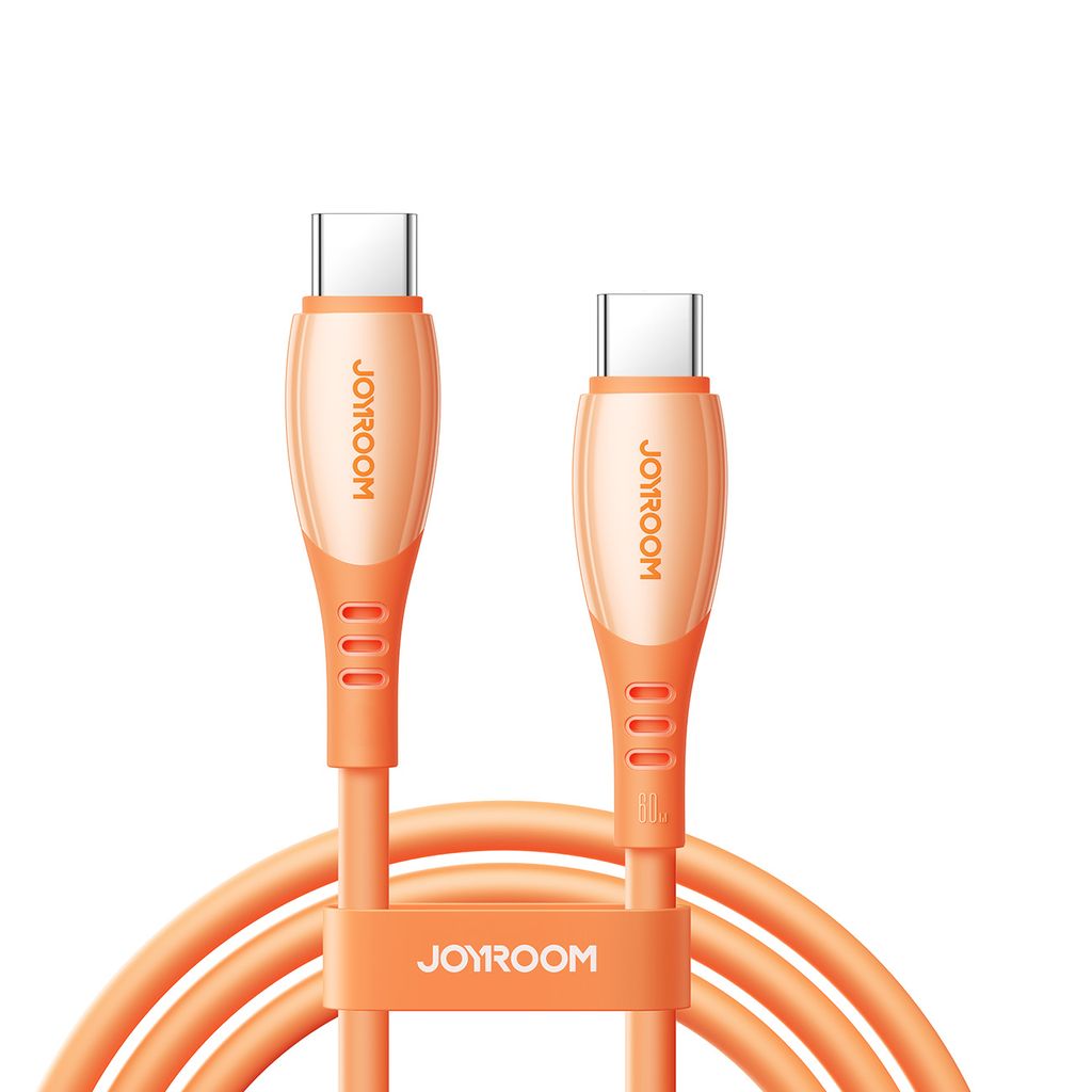 Joyroom S-A59 hurtigladekabel USB-C til USB-C 1,2 m – Oransje