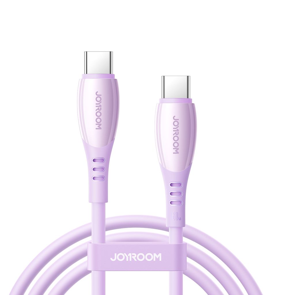 Joyroom S-A59 hurtigladekabel USB-C til USB-C 60W – lilla