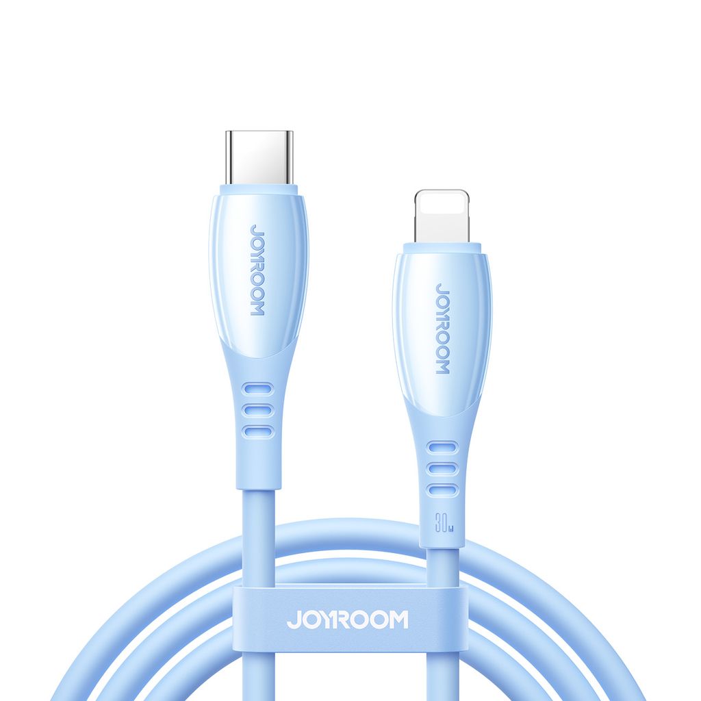 Joyroom S-A59 30W hurtigladekabel USB-C til Lightning 1,2m – blå