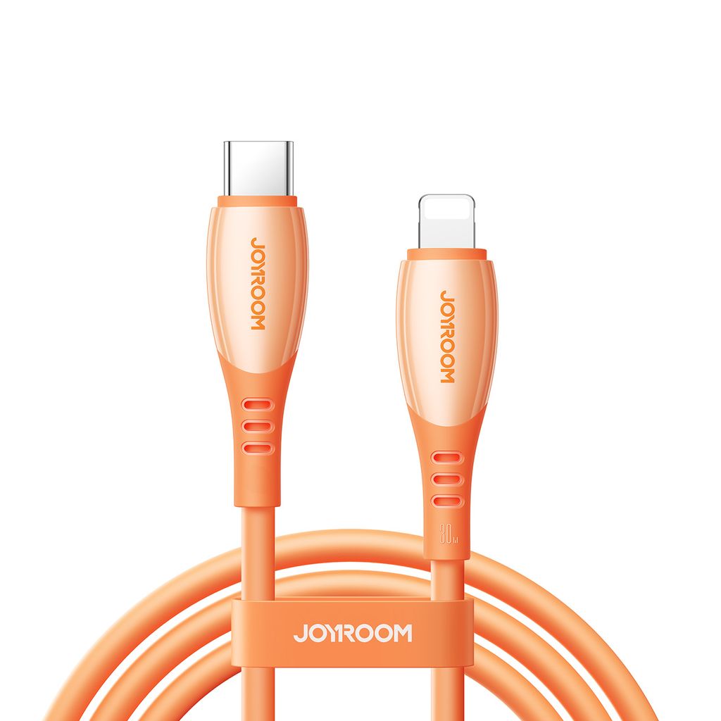 Joyroom S-A59 fastladekabel USB-C til Lightning 30W 1.2m – Oransje