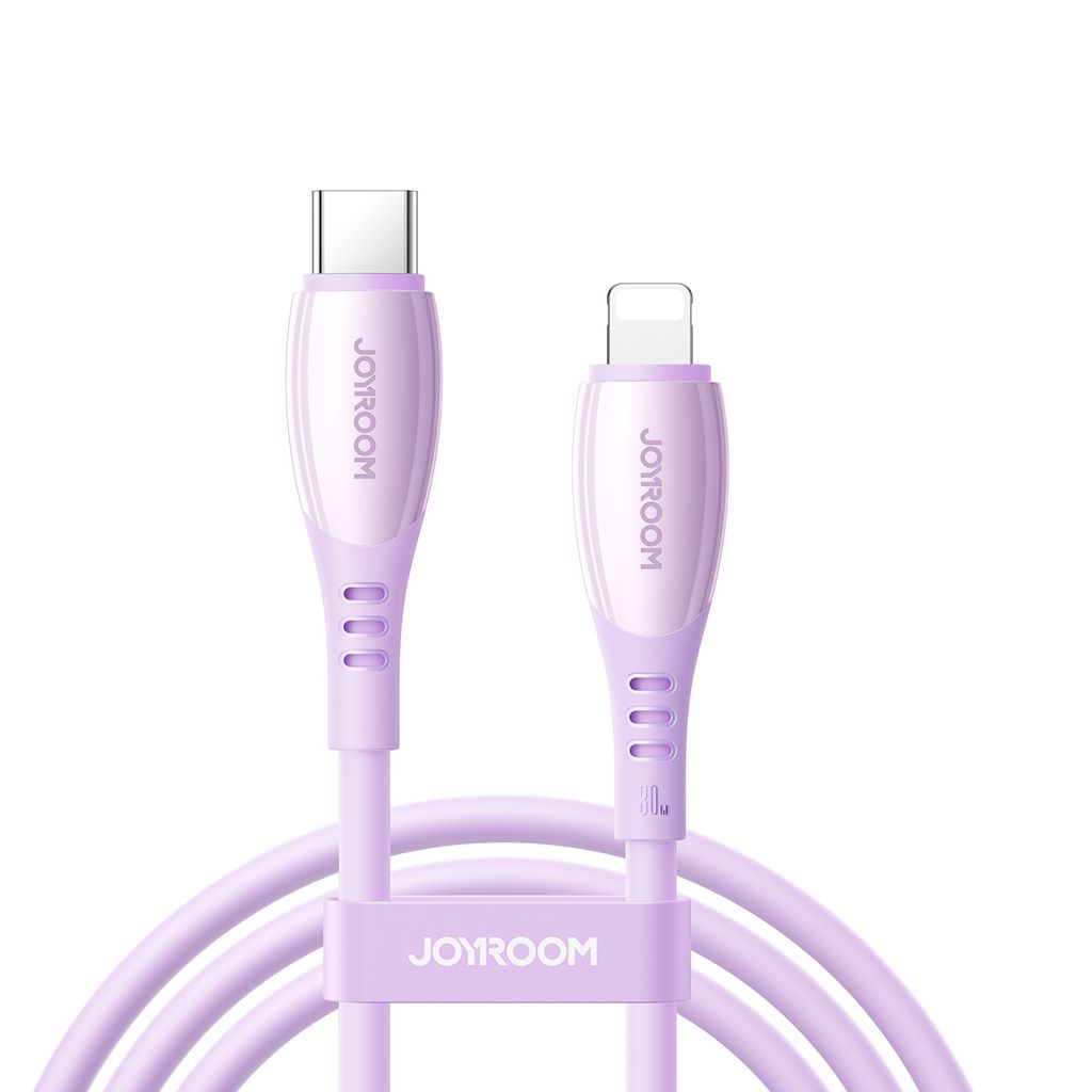 Joyroom S-A59 kabel do szybkiego ładowania USB-C do Lightning 1,2 m – fioletowy