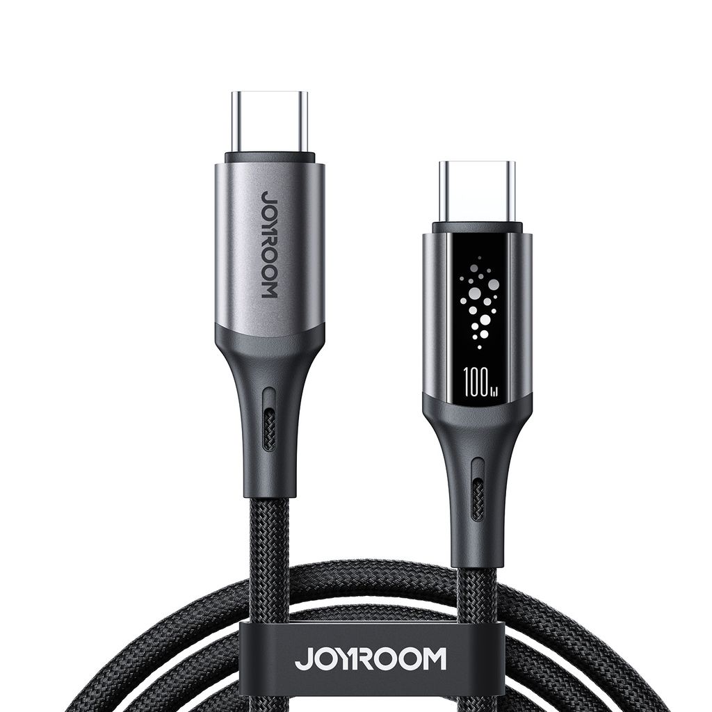 Joyroom S-A60 hurtigopladerkabel USB-C til USB-C 100W – 1,2 m, sort